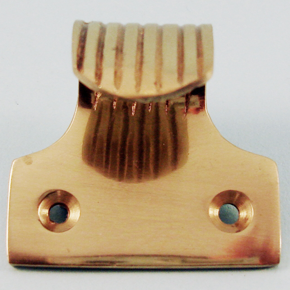 THD167/PB • Polished Brass • Reeded Hook Pattern Cast Sash Lift